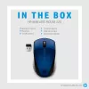 HP Wireless Mouse 220 (Lumiere Blue), ambidekstrinė, RF belaidė, mėlyna