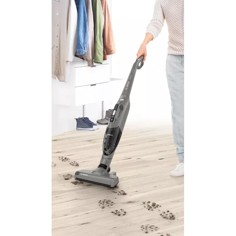 Bosch Serie 2 BBHF214G belaidis dulkių siurblys / elektrinė šluota 2-in-1 belaidis dulkių siurblys Baterija Sausas Be maišelio Pilka