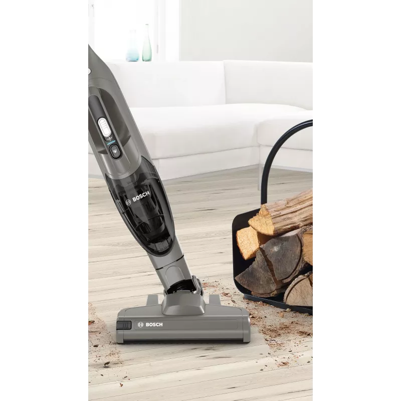 Bosch Serie 2 BBHF214G belaidis dulkių siurblys / elektrinė šluota 2-in-1 belaidis dulkių siurblys Baterija Sausas Be maišelio Pilka