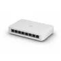 Valdomas komutatorius UBIQUITI UniFi Switch Lite 8 PoE L2, 8× Gigabit Ethernet, 4× PoE+ (30 W prievadui), 54 V DC, 60 W vartojimas