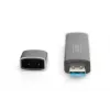 DIGITUS kombinuotas kortelių skaitytuvas su USB šakotuvu (USB-C + USB 3.0) 1x SD, 1x MicroSD, 1x USB 3.0, pilka