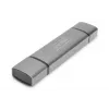 DIGITUS kombinuotas kortelių skaitytuvas su USB šakotuvu (USB-C + USB 3.0) 1x SD, 1x MicroSD, 1x USB 3.0, pilka