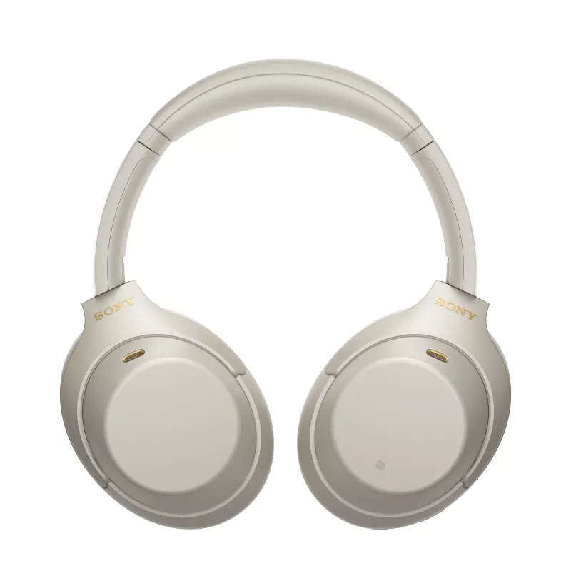 Sony WH-1000XM4 ausinės laidinės ir belaidės ant galvos skambučiams / muzikai USB Type-C Bluetooth sidabrinės