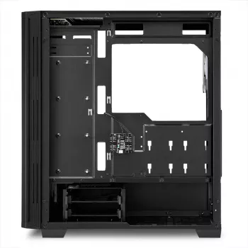 PC korpusas Sharkoon RGB LIT 100 Midi Tower juodas