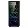 PC korpusas Sharkoon RGB LIT 100 Midi Tower juodas