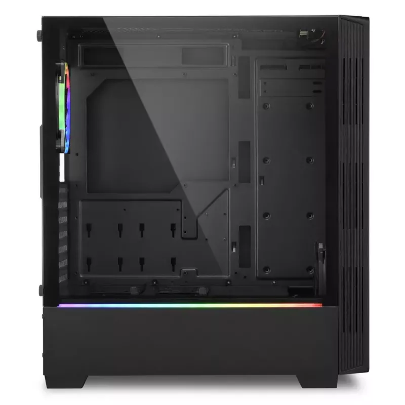 PC korpusas Sharkoon RGB LIT 100 Midi Tower juodas