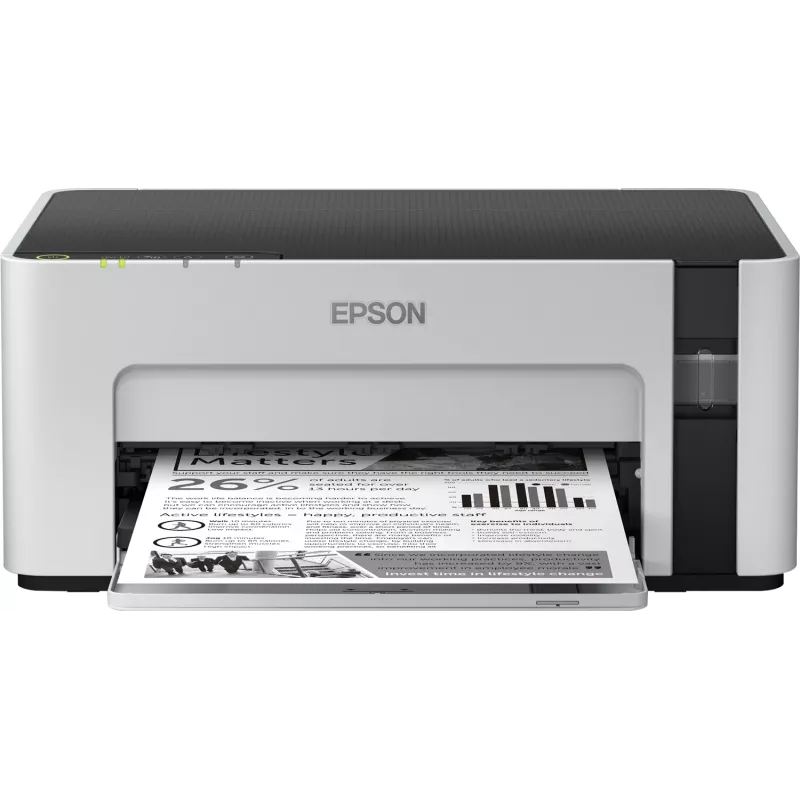 Rašalinis spausdintuvas Epson EcoTank ET-M1120 — vienspalvis, A4, 1440x720 DPI, „Wi‑Fi“, papildomas rašalo bakelis