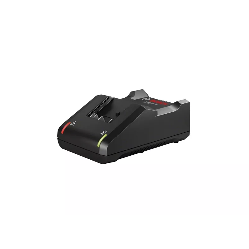 “Bosch GAL 18V-40” dėžutėje esantis akumuliatorių įkroviklis