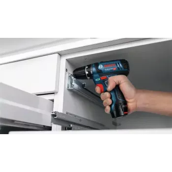 Bosch Akku-Bohrschrauber 12 V Li-Ion 1300 RPM Juoda, Blue, Red