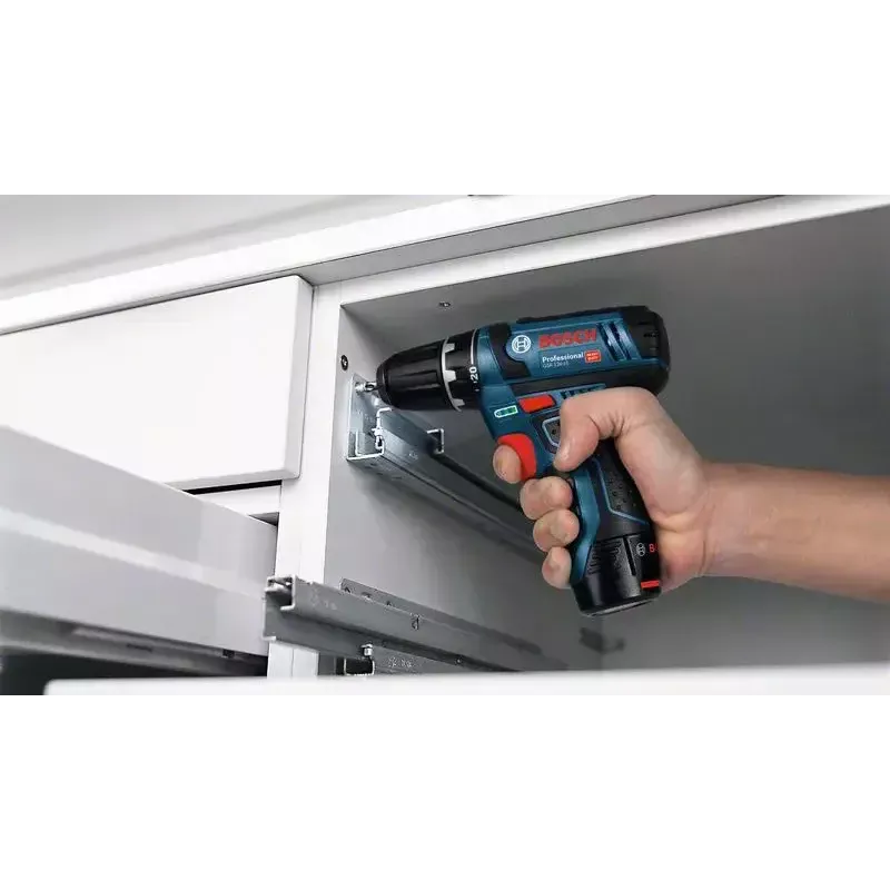 Bosch Akku-Bohrschrauber 12 V Li-Ion 1300 RPM Juoda, Blue, Red