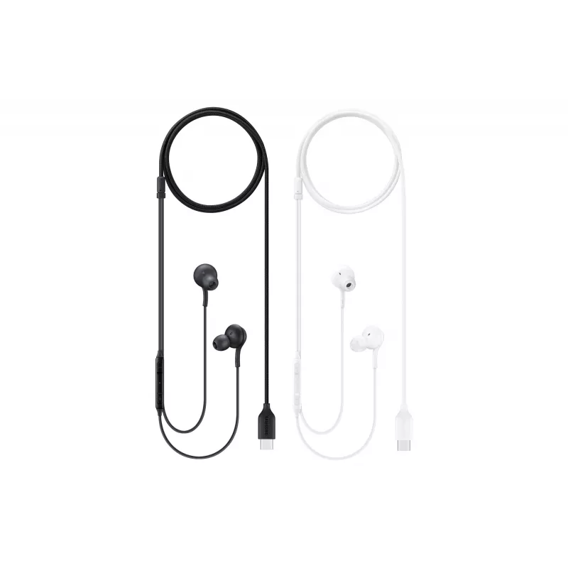 Laidinės į ausis įdedamos ausinės Samsung EO-IC100, binauralinės, USB Type-C jungtis, 32 Ω varža, 20–20000 Hz, baltos