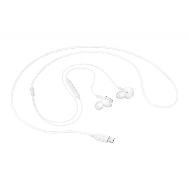 Laidinės į ausis įdedamos ausinės Samsung EO-IC100, binauralinės, USB Type-C jungtis, 32 Ω varža, 20–20000 Hz, baltos