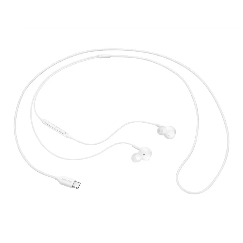 Laidinės į ausis įdedamos ausinės Samsung EO-IC100, binauralinės, USB Type-C jungtis, 32 Ω varža, 20–20000 Hz, baltos