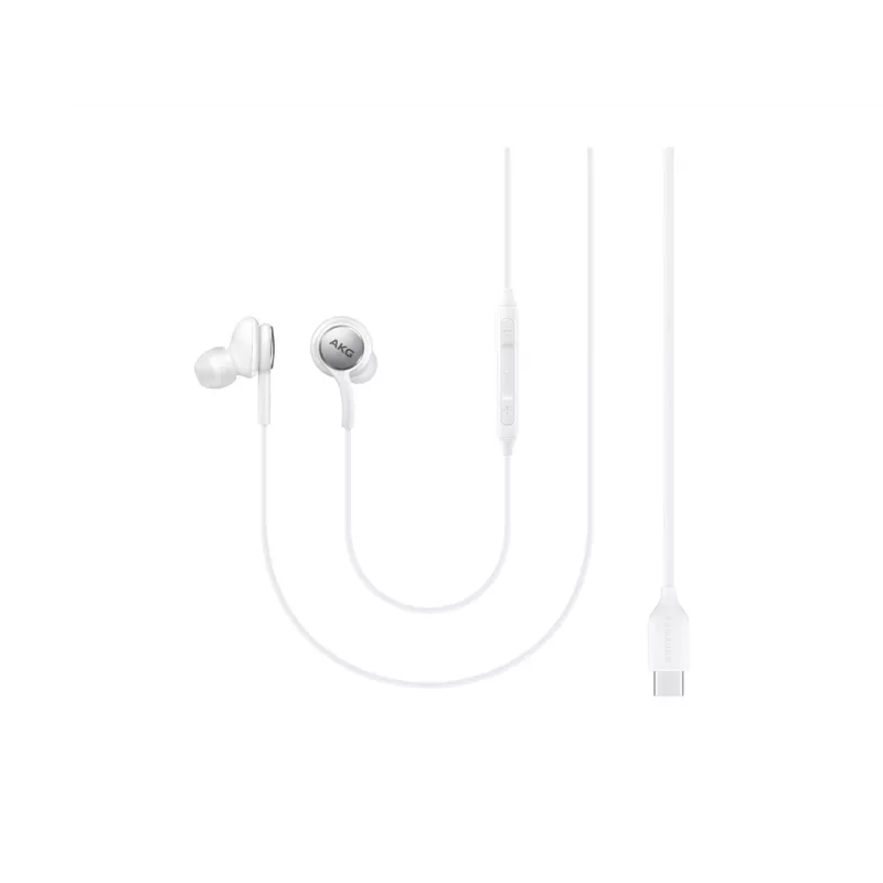 Laidinės į ausis įdedamos ausinės Samsung EO-IC100, binauralinės, USB Type-C jungtis, 32 Ω varža, 20–20000 Hz, baltos