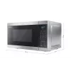 Sharp YC-MG02E-S mikrobangų krosnelė Juoda, Plieninė Kombinuota mikrobangų krosnelė Stalviršio 20 L 800 W