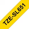 Brother TZE-SL651 etikečių juostelė, juoda ant auksinio fono
