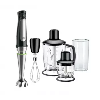 Braun MultiQuick 7 MQ 7045X 1,25 L panardinamasis trintuvas 1000 W juoda, nerūdijantis plienas