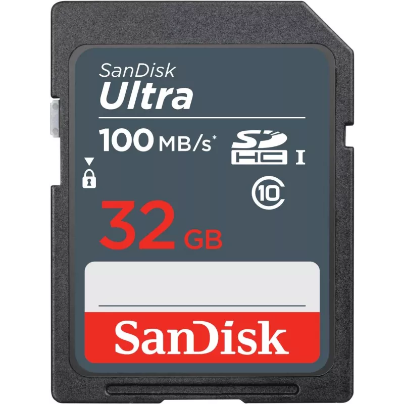 WESTERN DIGITAL SanDisk Ultra 32GB SDHC atminties kortelė 100 MB/s (SDSDUNR-032G-GN3IN)