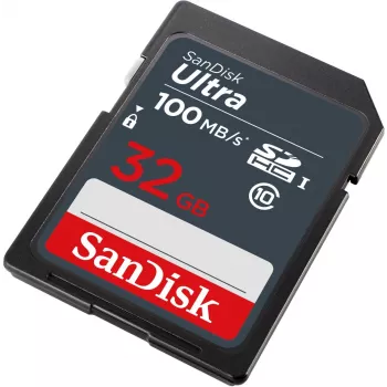 WESTERN DIGITAL SanDisk Ultra 32GB SDHC atminties kortelė 100 MB/s (SDSDUNR-032G-GN3IN)