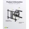 Goobay TV sieninis laikiklis Pro FULLMOTION (L) 60 kg 37–70 colių