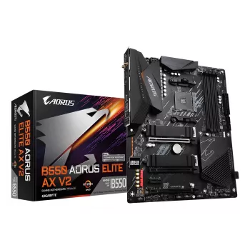 Pagrindinė plokštė GIGABYTE B550 AORUS ELITE AX V2 ATX, AMD B550, Socket AM4, DDR4, 4 DIMM, Wi‑Fi 6E, 2.5Gb LAN