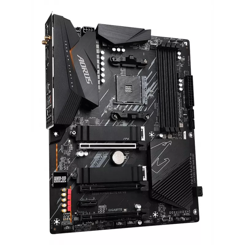 Pagrindinė plokštė GIGABYTE B550 AORUS ELITE AX V2 ATX, AMD B550, Socket AM4, DDR4, 4 DIMM, Wi‑Fi 6E, 2.5Gb LAN