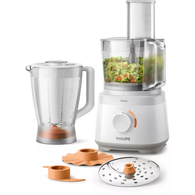 Philips Daily Collection HR7320/00 virtuvės kombainas 700 W 2,1 L balta