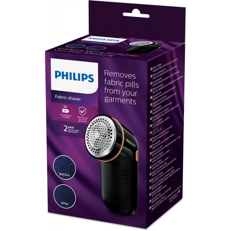 Philips GC026/80 Fabric Shaver, Juoda, Alkaline, AA, 123 mm, 80 mm, 58 mm