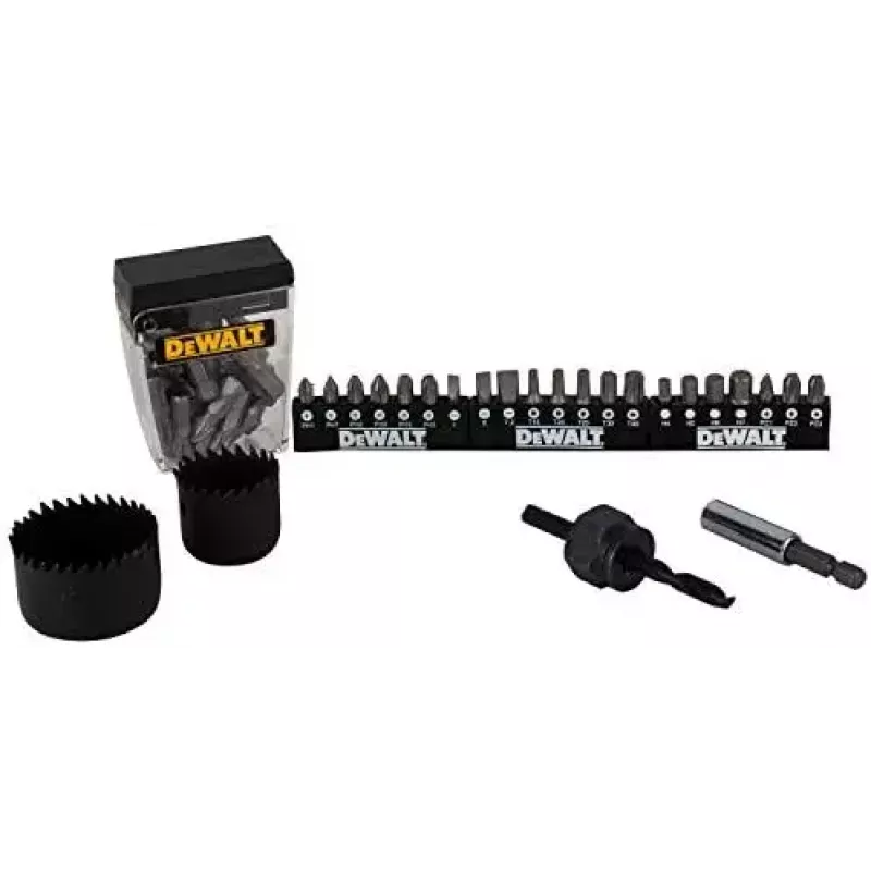 Grąžtų rinkinys DeWalt DT71563-QZ — 100 vnt. metalui, su atsuktuvų antgaliais ir dėklu