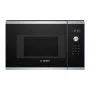 Įmontuojama solo mikrobangų krosnelė Bosch Serie 6 BFL524MS0 — 800 W, 20 L, jutiklinis valdymas, nerūdijantis plienas / juoda