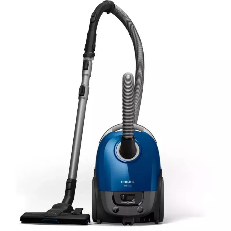 Cikloninis dulkių siurblys Philips XD3110/09 — 900 W, 3 L dulkių maišelis, HEPA filtracija, teleskopinis metalinis vamzdis