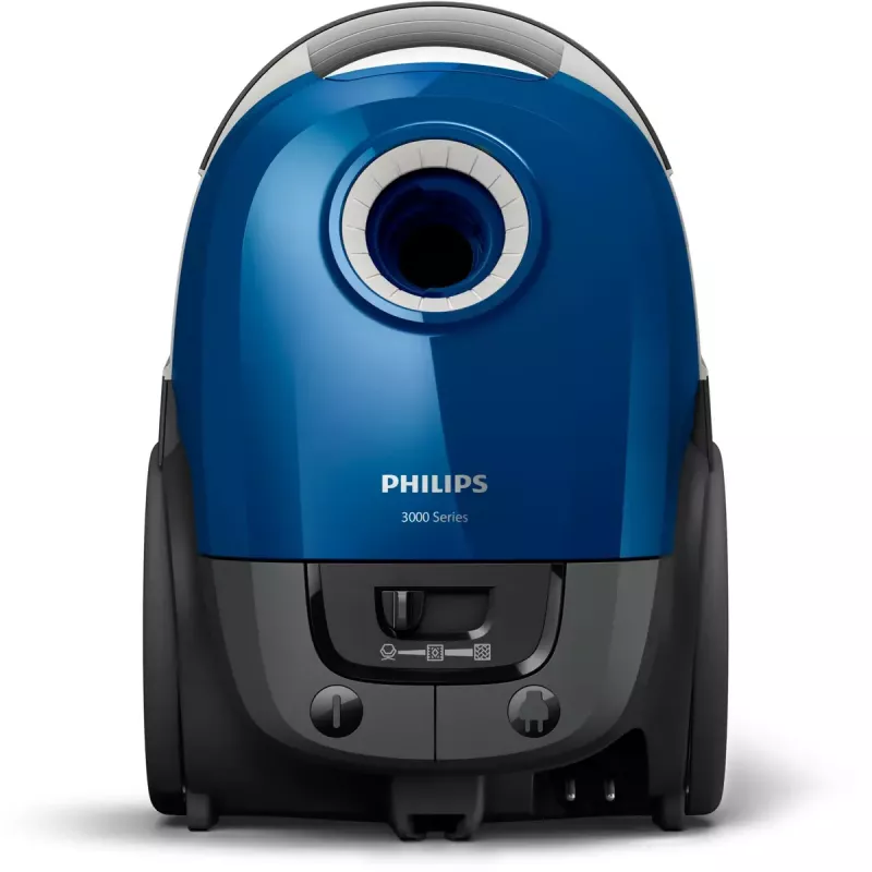 Cikloninis dulkių siurblys Philips XD3110/09 — 900 W, 3 L dulkių maišelis, HEPA filtracija, teleskopinis metalinis vamzdis