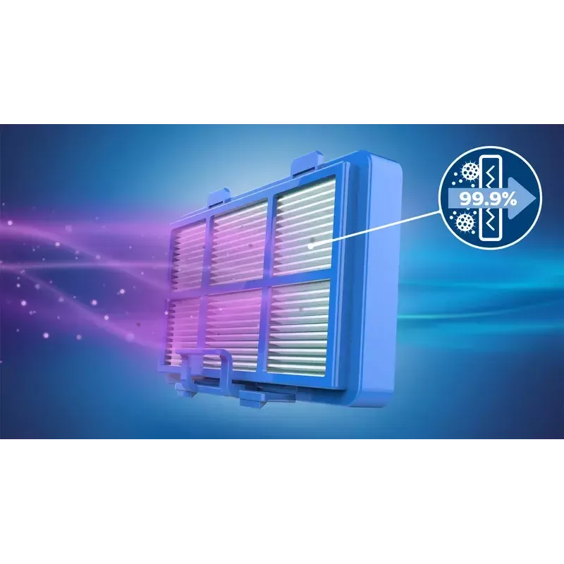 Cikloninis dulkių siurblys Philips XD3110/09 — 900 W, 3 L dulkių maišelis, HEPA filtracija, teleskopinis metalinis vamzdis