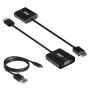 CLUB3D CAC-1302 vaizdo kabelio adapteris 0,5 m HDMI A tipo (standartinis) VGA (D-Sub) juodas