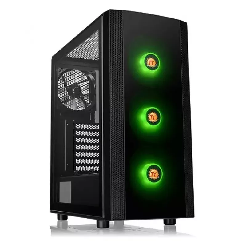 PC korpusas Thermaltake Versa J25 TG RGB Midi Tower juodas