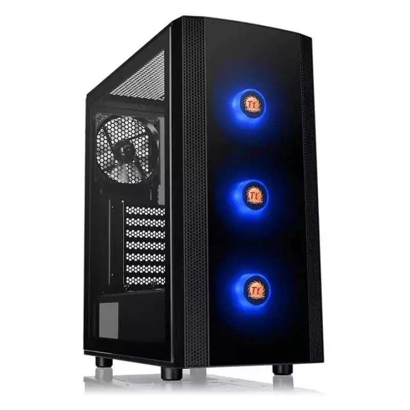 PC korpusas Thermaltake Versa J25 TG RGB Midi Tower juodas