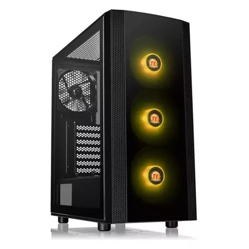 PC korpusas Thermaltake Versa J25 TG RGB Midi Tower juodas