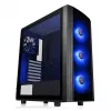 PC korpusas Thermaltake Versa J25 TG RGB Midi Tower juodas