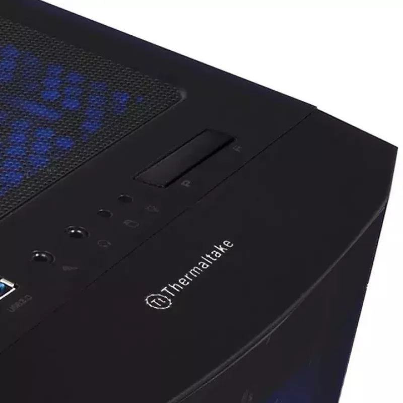 PC korpusas Thermaltake Versa J25 TG RGB Midi Tower juodas