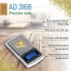 Precizinės svarstyklės Adler AD 3168, 100 g talpa, 0,01 g tikslumas, sidabrinės, nešiojamos