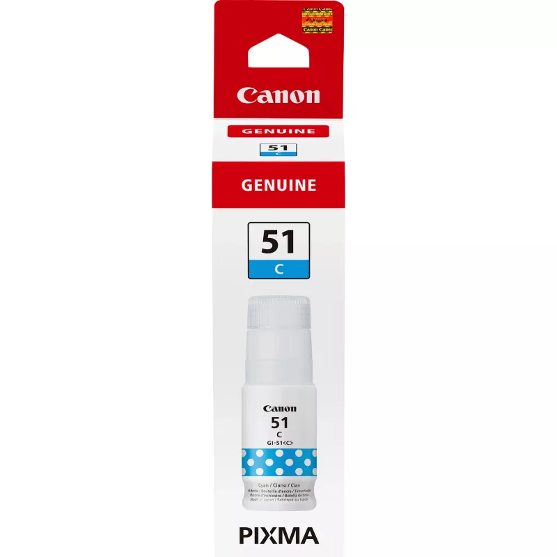 Canon GI-51C, rašalo buteliukas, žydra
