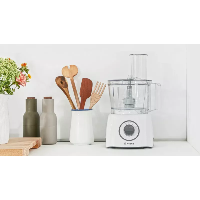 Virtuvinis kombainas Bosch MCM3100W — 800 W, 2,3 L dubuo, 2 greičiai, turbo, baltas
