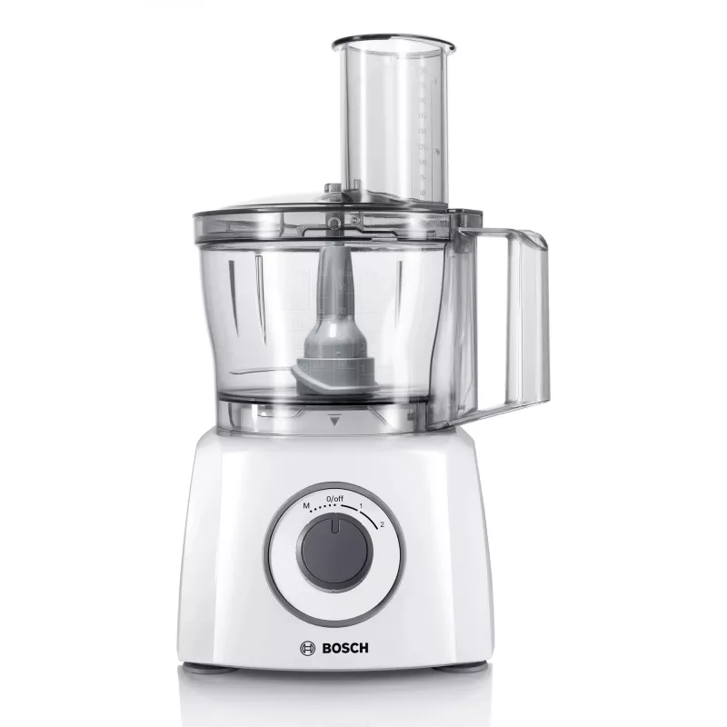 Virtuvinis kombainas Bosch MCM3100W — 800 W, 2,3 L dubuo, 2 greičiai, turbo, baltas