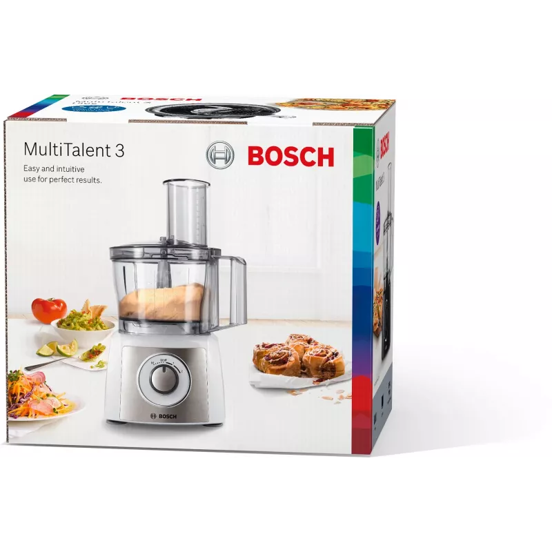 Virtuvinis kombainas Bosch MCM3100W — 800 W, 2,3 L dubuo, 2 greičiai, turbo, baltas