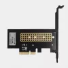 AXAGON ECO PCEM2-N PCIe NVMe M.2 adapteris, vidinis adapteris PCI-Express x4, skirtas prijungti NVMe M.2 SSD kietąjį diską prie kompiuterio