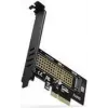 AXAGON ECO PCEM2-N PCIe NVMe M.2 adapteris, vidinis adapteris PCI-Express x4, skirtas prijungti NVMe M.2 SSD kietąjį diską prie kompiuterio