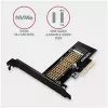 AXAGON ECO PCEM2-N PCIe NVMe M.2 adapteris, vidinis adapteris PCI-Express x4, skirtas prijungti NVMe M.2 SSD kietąjį diską prie kompiuterio
