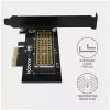 AXAGON ECO PCEM2-N PCIe NVMe M.2 adapteris, vidinis adapteris PCI-Express x4, skirtas prijungti NVMe M.2 SSD kietąjį diską prie kompiuterio