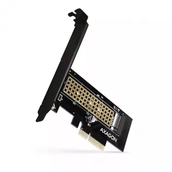 AXAGON ECO PCEM2-N PCIe NVMe M.2 adapteris, vidinis adapteris PCI-Express x4, skirtas prijungti NVMe M.2 SSD kietąjį diską prie kompiuterio