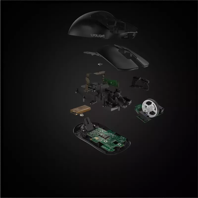 LOGITECH Gaming Mouse - Pro X Superlight Wireless - Juoda